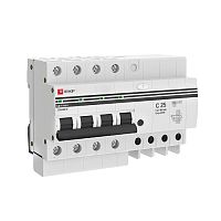 Дифференциальный автомат АД-4 25А/300мА (хар, C, AC, электронный) 6кА PROxima | код  DA4-6-25-300-pro | EKF